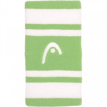 Head Striped Wristband 5'' Celery Green / White